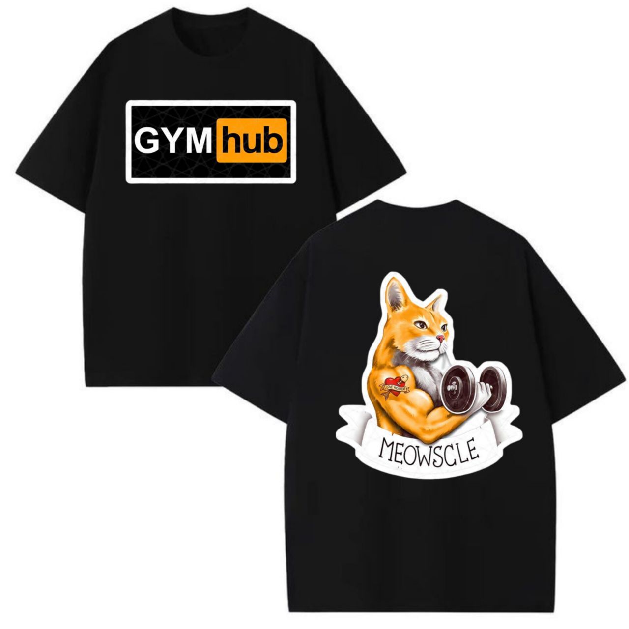 تیشرت طرح عضله و وزنه